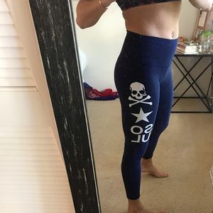 SoulCycle branded lululemon Wunder Under crops